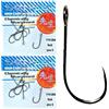 PRO FILSTAR Set 16 Ami da Pesca N8 - Ami da Pesca Doppi con Anello | Ami Carpfishing - Ganci - Kit Lago - Accessori per Boilies - Method Feeder Fishing Hook - Articoli