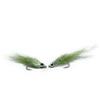 Mosche Artificiali Massimo Clini Micro Minnow Sage Saltwater Fly - 5 mosche da mare da pesca a mosca montate a mano su amo, Misura amo a scelta, per spigola, pesce serra e ricciola, Made in Italy