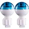RANRAO Allarme compatto da pesca, 24 mm, con un solo pulsante | corpo in plastica, design resistente all'acqua, allarme forte, LED luminoso per flash, pesca notturna essenziale