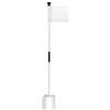 XLWLLNJ Bandiera da Golf con Asta a Due Sezioni E Bandierina con Manica Integrata Indicatore Leggero da Putting Green con Base Cilindrica Adatto per, Bianco Due Sezioni