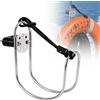 MESINURS Staffa per salvagente marino, supporto per anelli di salvataggio in acciaio inox, gancio per yacht, kayak, pesca, 1 pezzo