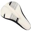 NbgrvB Cuscino per sella della bicicletta in gel ispessito, 28 cm, ammortizzante, in silicone, 28 cm, con scanalatura traspirante, confortevole, 28 cm, per mountain bike, ciclismo su strada, cuscino