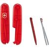 Victorinox Bilancia rossa traslucida + accessori colorati per esercito svizzero da 91 mm
