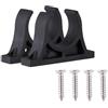 Toyvian 2 Pezzi Clip Fermapagaia per Kayak in Plastica con Viti, Nero | Fissaggio a Vite, per Borda di Kayak e Barca, Accessorio Utile per Uscite All'aperto