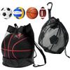 Cryptisg 2 Pezzi Sacco da Ballo con Coulisse, Robusto e Resistente Sacco da Ballo, Zaino Rete Porta Palloni di Alta Qualità e Raffinato, per Pallacanestro Pallavolo Calcio Rugby Sport All'aperto Ecc