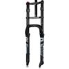 BSFHQS 20/26×4.0 Fat Bike Forcella Ammortizzata Air Freno A Disco QR 9*135mm | Corsa 160mm Doppia Spalla Forcella Anteriore Bici Tubo Diritto 1-1/8 Blocco Manuale, per MTB E-bike