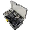 Diheohg Doppio strato di pesca scatola per raccogliere esche per valigie, organizer per contenitori, accessori