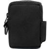 Jabalux Marsupio tattico piccolo in nylon, nero, 10 x 6 x 4 cm | Con moschettone, scomparto con cerniera, tasca laterale, design compatto, per esterni e uso quotidiano