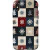 Christmas Patchwork Patterns - Gifts Custodia per iPhone X/XS Motivo natalizio a scacchi patchwork scozzese a quadretti