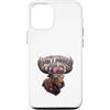 Patriotic Moose American Outdoors Custodia per iPhone 12/12 Pro Don't Moose With Me Patriotic USA Antlers