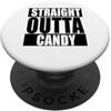Miftees Halloween Tees Halloween Straight Outta Candy PopSockets PopGrip Adesivo