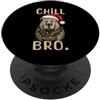 Ugly Christmas Gift For December Winter Chill Bro Capybara Buon Natale Divertente Babbo Natale PopSockets PopGrip Adesivo