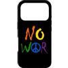 Love Peace Harmony Designs Custodia per iPhone 17 Pro No WAR - A come simbolo della pace, colori arcobaleno