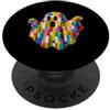 Halloween Gift For Kids Master Builder B Ghost Witch Brick Builder Halloween Mattone O Treat Building PopSockets PopGrip Adesivo