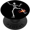 Funny Halloween Shirts for men and women Divertente scheletro camicia cane mordere la gamba di scheletro Halloween PopSockets PopGrip Adesivo
