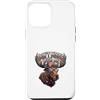Patriotic Moose American Outdoors Custodia per iPhone 12 Pro Max Don't Moose With Me Patriotic USA Antlers