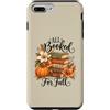 Cozy Chapter Cottage Custodia per iPhone 7 Plus/8 Plus Tutto prenotato per l'autunno Autunno Amante dei libri Zucca Lettura Citazione