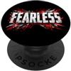 Bahaa's Tee Fearless Bold Typography Motivation Graphic PopSockets PopGrip Adesivo