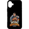 HVAC Grandpa Designs Custodia per iPhone 16 Plus Divertente HVAC Nonno Riscaldamento Tecnico di Raffreddamento