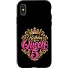 5th Birthday Gifts for Girls 5 Years Dec Custodia per iPhone X/XS 5° compleanno ragazza 5 anni donna 2021 regalo divertente