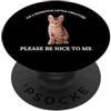 Sensitive Little Creature - So Be Nice! I'm A Sensitive Creature Please Be Nice To Me Cute Kitten PopSockets PopGrip Adesivo