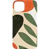 generic Custodia per iPhone 15 Plus Grafica astratta botanica moderna di metà secolo