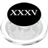 Roman Numeral Stampa numero romano 35 XXXV ~ Trentacinque PopSockets PopGrip per MagSafe