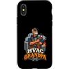 HVAC Grandpa Designs Custodia per iPhone X/XS Divertente HVAC Nonno Riscaldamento Tecnico di Raffreddamento