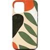 generic Custodia per iPhone 12/12 Pro Grafica astratta botanica moderna di metà secolo
