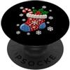 Christmas Santa Brick Builder Kids Mattone Natale Ornamento Block Building Master Builder PopSockets PopGrip Adesivo