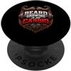 Barbe Seri Affari Uomini barbuti Festa d Beard Growing is my Cardio divertente per coltivare la barba PopSockets PopGrip Adesivo