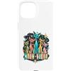 Camicia vintage retrò per amanti dei gat Custodia per iPhone 15 Meow Squad vintage Mid-Century dal look moderno degli