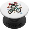 Gli Amici del Natale Pinguino BMX di Natale Design bici bambini e ragazzi PopSockets PopGrip Adesivo