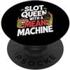 Casino Grandma Designs Slot Queen Con Un Mean Machine Casino Nonna Gioco D'azzardo PopSockets PopGrip Adesivo