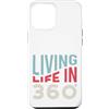 Whyitsme Design Custodia per iPhone 12 Pro Max Snowboard divertente Vivere la vita a 360 gradi