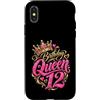 12th Birthday Gifts for Women 12 Years D Custodia per iPhone X/XS 12° compleanno ragazza 12 anni donna 2014 regalo divertente