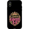 14th Birthday Gifts for Women 14 Years D Custodia per iPhone X/XS 14° compleanno ragazza 14 anni donna 2012 regalo divertente