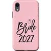 Bridal2027 Custodia per iPhone XR Sposa 2027 Script nuziale elegante