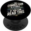 Network Engineering Designs Divertente Ingegnere di rete di connessione di rete PopSockets PopGrip Adesivo