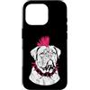 Dogue de Bordeaux Punk Distressed Design Custodia per iPhone 16 Pro Punk Dogue de Bordeaux Grunge Rebel Dog Design
