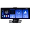 PNI L1026 Monitor per auto da 10,26 pollici, Carplay wireless, navigazione, musica, vivavoce, Bluetooth, trasmettitore FM