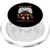 Gamer Gamepad Controller Geburtstag 41° Compleanno Livello 41 Completa PopSockets PopGrip per MagSafe