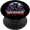 Bahaa's Tee Antlered Forest Monster Halloween Dark Horror Art PopSockets PopGrip Adesivo