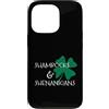Merch di Amazon Custodia per iPhone 13 Pro Divertente giorno di San Patrizio Shamrocks & Shenanigans