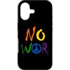 Love Peace Harmony Designs Custodia per iPhone 17 No WAR - A come simbolo della pace, colori arcobaleno