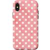 Pink Polka Dot Pattern - Vintage Gifts Custodia per iPhone X/XS Rosa Polka Dot Pattern Acquerello