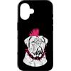 Dogue de Bordeaux Punk Distressed Design Custodia per iPhone 16 Punk Dogue de Bordeaux Grunge Rebel Dog Design