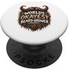 Barbe Seri Affari Uomini barbuti Festa d Camicia da barba divertente per coltivare la barba PopSockets PopGrip Adesivo