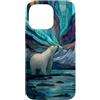 Polar Bear Northern Lights - Apparel & G Custodia per iPhone 14 Pro Max Orso polare Aurora boreale Artico Inverno Mosaico