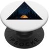 Avventura Outdoor Notte nel Bosco Campeggio Sotto le Stelle Foresta Avventura Notte PopSockets PopGrip Adesivo